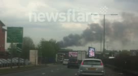 Fire at a West London Recycling plant