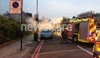 Car fire in Acton