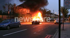 Car fire in Acton, London 3
