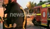 Firefighters extinguish car on fire in Acton