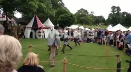 Armed Combat At Colchester Medieval Festival