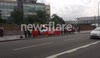 Burmese protestors outside the BBC