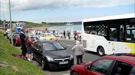 Olympic Torch Convoy In Scarborough 2012