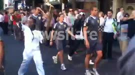 The Olympic Torch On Upper Street