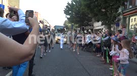 The Olympic Torch Comes to Upper St in Islington