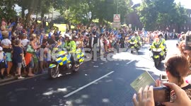Olympic Torch travels through Richmond upon Thames