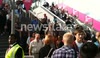 Crowds exit Olympic Park