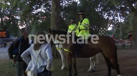 Police outside Hyde Park