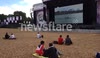 crowds watching bond and Murray win gold