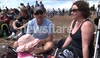 NZ Family in Hyde Park talking about the New Zealand rowing golds