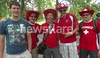 Talking to Swiss fans at Hyde Park