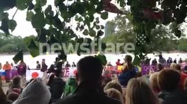 Slovakian fans at Hyde Park