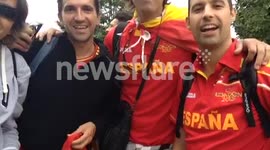 Spanish Fans In Hyde Park