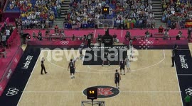 Argentine Fans go wild with a victory over Brazil in the Men's Basketball QF