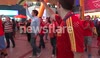 Spanish Fans Celebrating the teams win in the Basketball QF