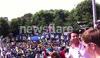 Brazilian fans before the men's Olympic football final