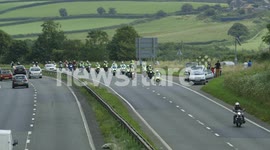 Plymouth Mega-Ride - Bikes Traveling Down