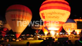 Choreographed Hot Air balloons at Bristol Hot Air balloon fiesta