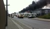 fire in Chequers Lane, Dagenham