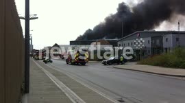 fire in Chequers Lane, Dagenham