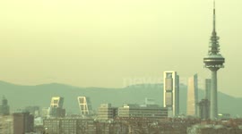 Sunset time lapse madrid
