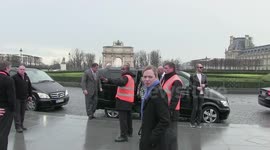 Lady Gaga visits the Louvre during Paris Fashion Week