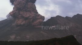 Sakurajima Volcano Erupts