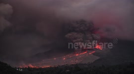 Sinabung Volcano Eruption
