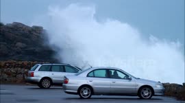 Winter Storm Brigid hits Sennen -morning