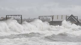 High tide and storm surge Saltcoats - MJSFerrier