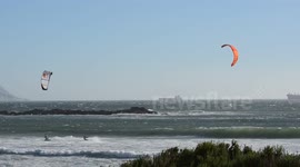 Kite-boarding crash during Red Bull 'King of the Air' competition