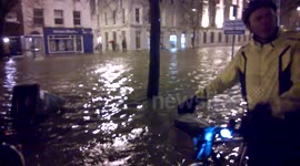 Flooding on the South Mall, Cork City, Ireland