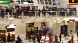 My bus queue at Liverpool Street Station during the Tube Strike #TubeStrike
