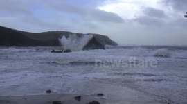 Storms hit Hope Cove and Mouthwell