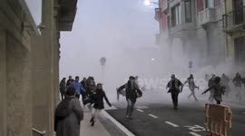 Journalists Hit By Huge Wave in San Sebastian