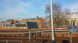 graffiti on the london south bank railwaylines