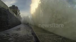Grande marée Saint Malo sillon le 02 Février 2014 gopro