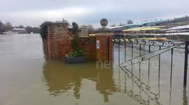 Flooding in Henley on Thames UK
