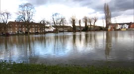 Flooding around Caversham UK (10th Feb 2014)