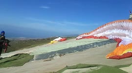 Skydiving on Tenerife, Spain