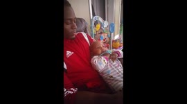 Baby Girl Stops Crying Whenever Her Dad Beatboxes to Her