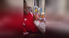 Newsflare Edit - Baby Girl Stops Crying Whenever Her Dad Beatboxes to Her