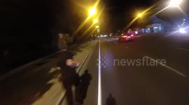 Running on the Road - Bike Lane