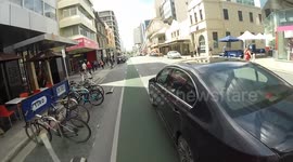 Grandpa almost takes out Cyclist - Give way Fail