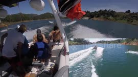 drone fail wakeboard