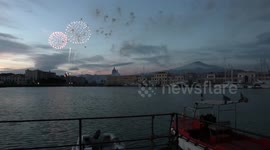 Fireworks Festival Saint Agatha of Sicily