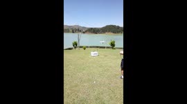 how to carry the beers to the lake with a drone