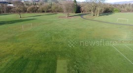 M4 Jct 28 & Gaer Iron Age Ancient Fort Monument 04-02-2017