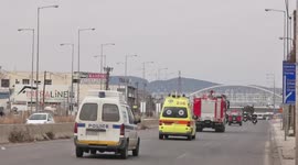 Convoy carrying huge WW2 bomb passes through city