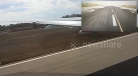 Emirates Boeing 777-300ER take off from Malta International Airport
